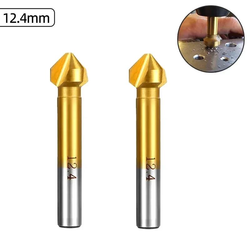 3 Flute Countersink Drill Bit 90 Degree Chamfering Tools Chamfer Cutter 6.3-20.5mm Chamfering Cutter Wood Metal Hole Drilling
