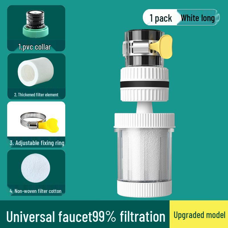2026 360° Rotating Shower Head with Washable Filter, Splash-Proof Water Purifier for Kitchen Faucets