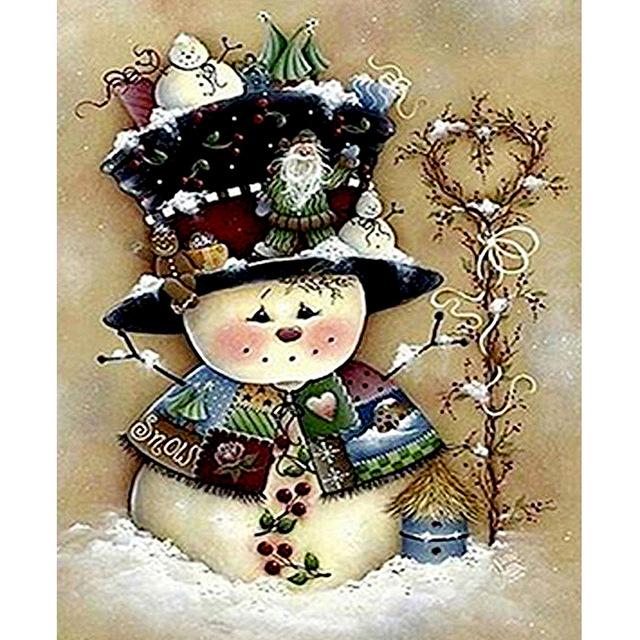 Pictură cu diamant 5D DIY, Animale de Crăciun, Poză de broderie cu diamante, Artizanat de perete, Decorarea casei de Crăciun