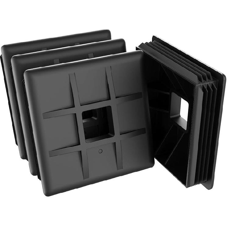 RV Bumper End Cap 2 Pack, 4” PE Camper Bumper End Cap, Easy To Tall And Remove, Ideal RV Parts And Accessories
