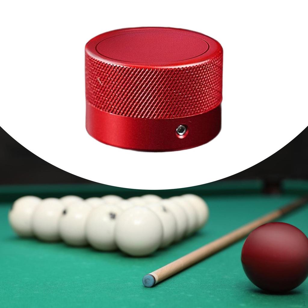 Kritt holder for biljardkø i aluminiumslegering, Rund skrukork for poolkø