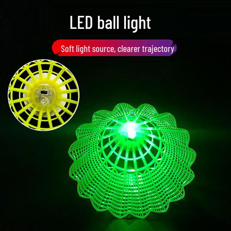 Weierke LED Badminton Shuttlecocks for Night Play