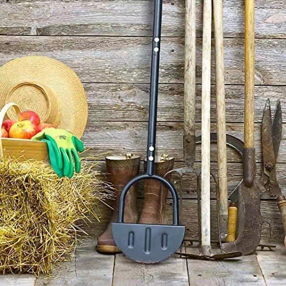 Manual Trimming Shovel Serrated Grass Saw Cutter With T-Grip Half Moon Manual Lawn Edger Reinforcedfor for Home Garden Supplies
