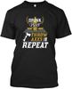 Men T Shirt Drink Beer Throw Axes Repeat Lumberjack Tshirt