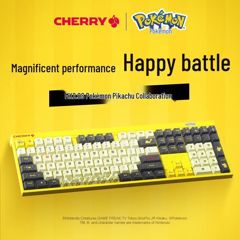 

CHERRY MX2.0S Wireless Three-Mode Mechanical Gaming Keyboard - Pokémon Edition