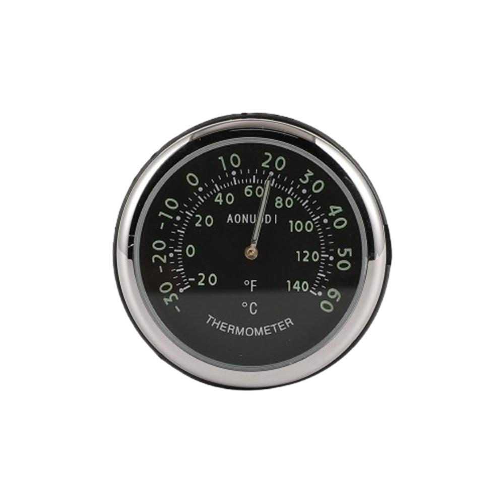 Luminous Car Mounted Thermometer 40mm Diameter Car Hygrometer Car Digital Thermometer Truck
