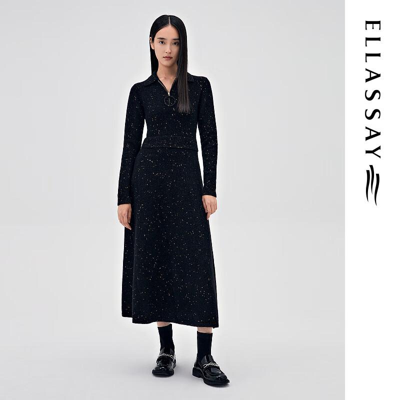 

ELLASSAY Women s Cashmere Blend Knit A-Line Dress S