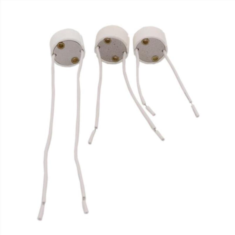 GU10 Lamp Base Socket Holder Converter LED Bulb Connector For Halogen Ceramic Light Wire Jack