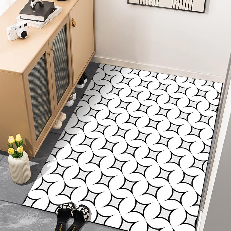 Kitchen Non-slip Mat Simple Absorbent Oil Absorbent Long Anti-dirty Foot Mat Entry Bathroom Bathroom Door Anti-fall