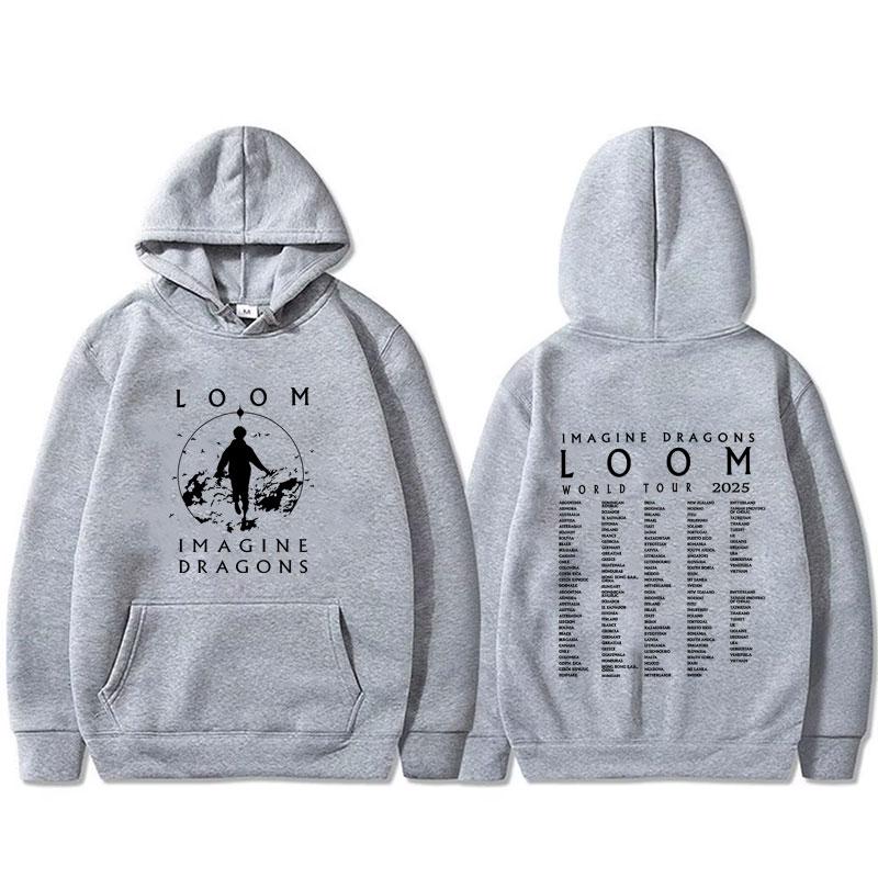 Limited Imagine Dragons Band Loom World Tour Hoodie Men Women Rock Punk Gothic Oversized Streetwear