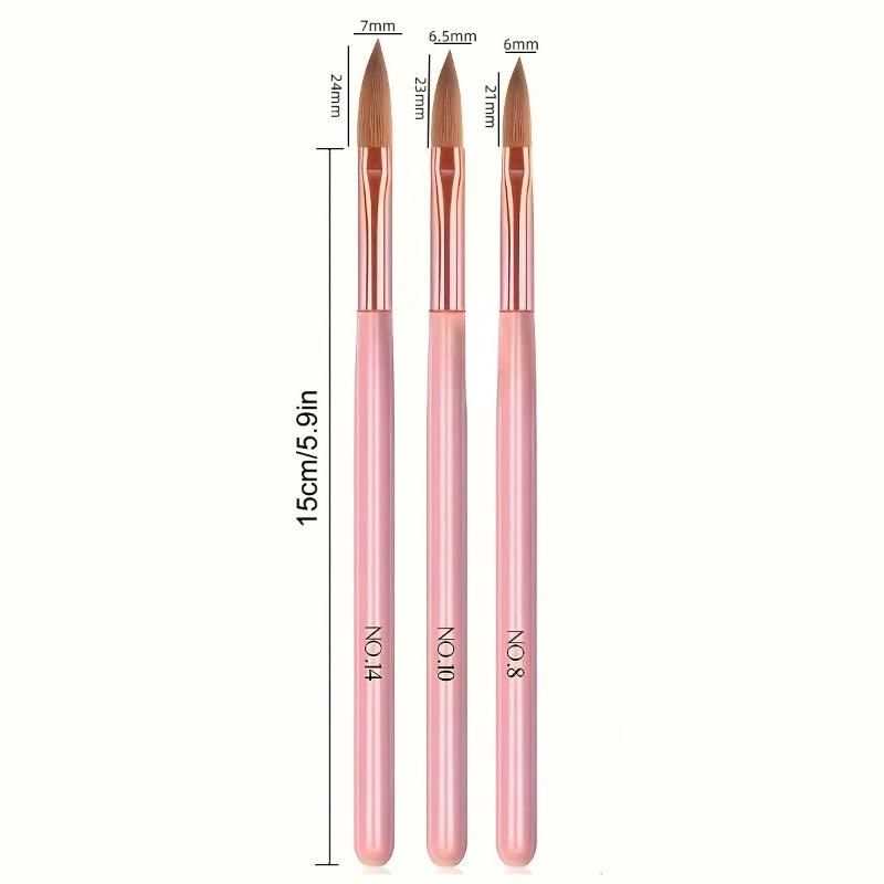 

Nail Art Pen Special Nail Art Set 3 Pink Wooden Rod Nail Art Crystal Pen Set Nail Brush Nail Care Tools Manicure Tools