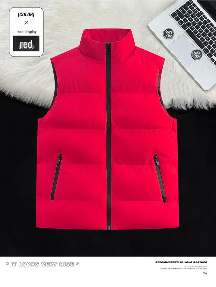 Popular Plus Size Men's Casual Vest - Loose and Warm Down Cotton for Autumn/Winter