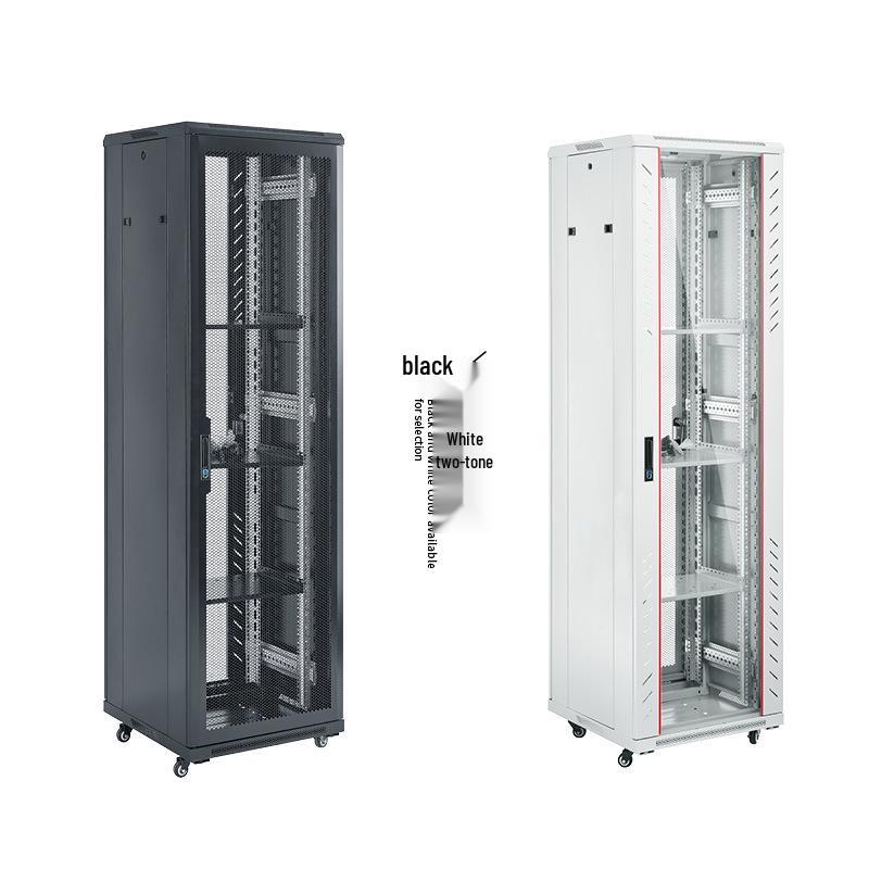 1.2m Floor-Standing Network Cabinet 37U Server Rack with Monitoring Switch & Router Compatibility