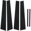 Car Window Pillar Sticker 6pcs Pillar Post Decal Trim Gloss Black Side Door Window Cover Trim Replacement for (2011-2021)