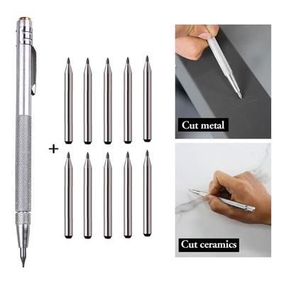 Scriber Pen Replacement Carbide Tip Carbide Tip Scriber Engraving Pen Marking Tip For Glass Ceramic Metal Marking Hand Tools