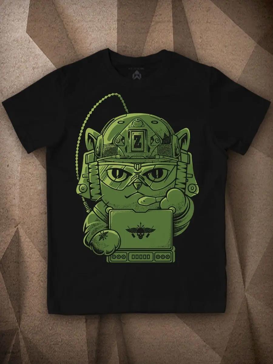 Men’s dark blue “TACTICAL RABBIT” print T‑shirt S