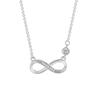 Love Infinity Necklace Minimalist Mobius Endless Symbol Pendant for Women Men
