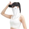 1 Stück Sonnenschutz-Gesichtsschal, UV-Schutz, Sommer-Gesichtsschals, einfarbig, für Frauen, Golf, Eisseidenmaske, Gesichtsbedeckung, Halswickelabdeckung