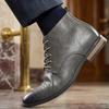 Lederstiefel Lässig Marke 2026 Bequem Mode Outdoor Wanderschuh