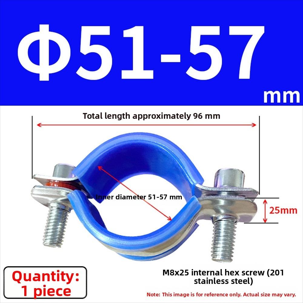 1Pcs Thickened Flat Clamp Pipe Hanger Bracket Clamp Tube Support Clip  for Plumbing Support