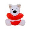 Interactive Heart Beart Stuffed Animal Doll Fluffy West Highland Dog Doll  Decoration Gifts