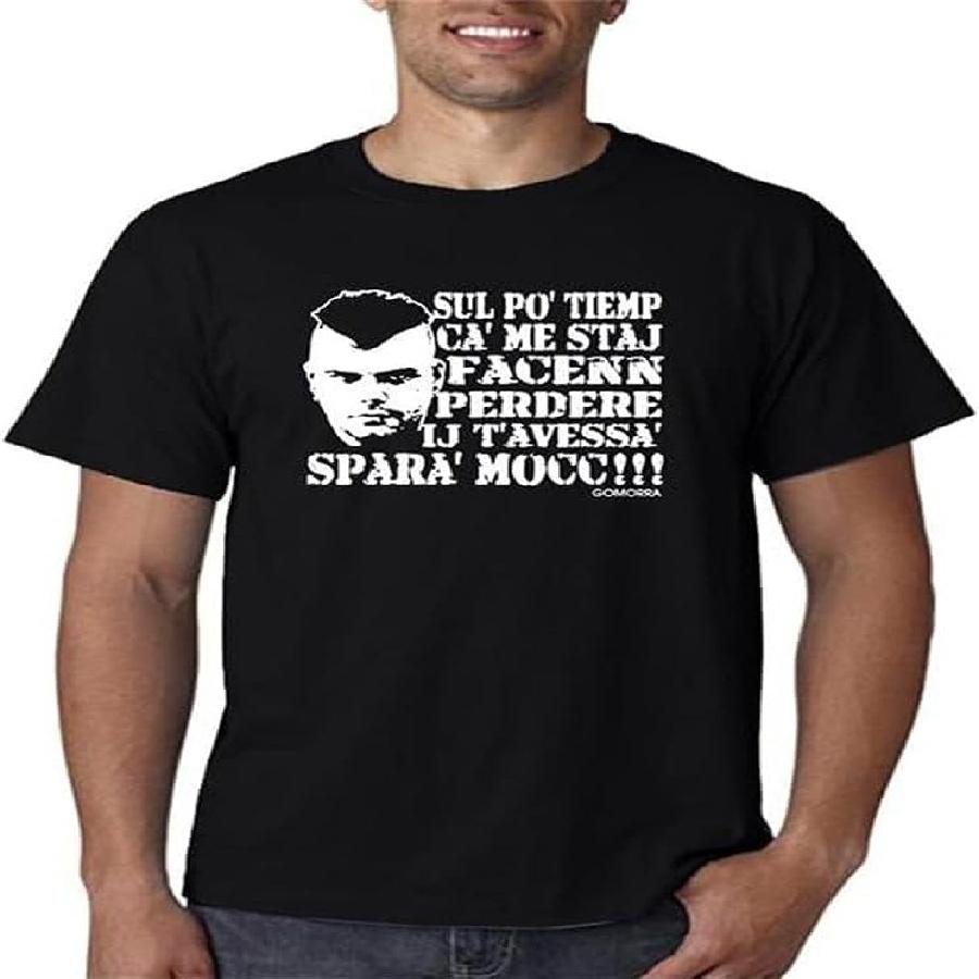 

Frase gomorra Serie sol po tiemp taglie O-Neck 100% Cotton Casual Unisex T-Shirt Black XXXXXL чорний