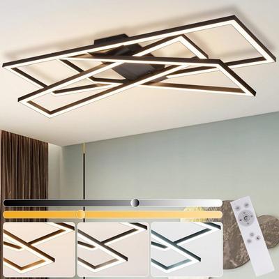 LED Ceiling Light - NETTLIFE - Nettlife LED Bedroom Ceiling Light - 45W - Dimmable Remote Control - Ø75 Cm