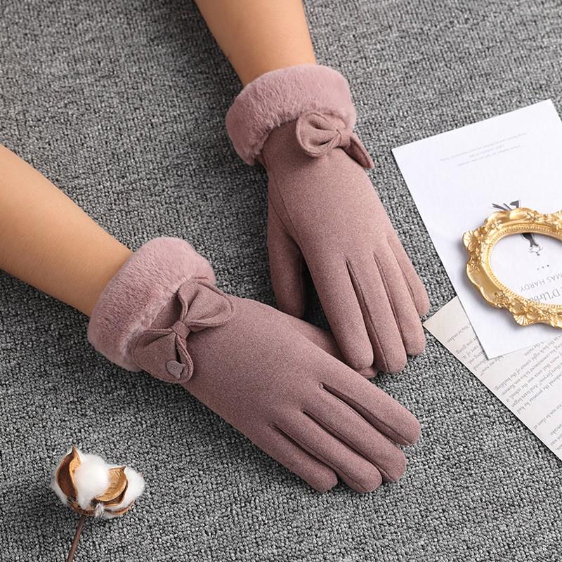 Womens Winter Warm Fleece Lined Touchscreen Gloves Windproof Water Resistant Outdoor Driving Cycling