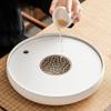 Chinesisches Keramik-Tee-Tablett Haushalt Rund Wasserspeicher-Typ Hochwertiges Set Wohnzimmer Tabletts Dekorativ