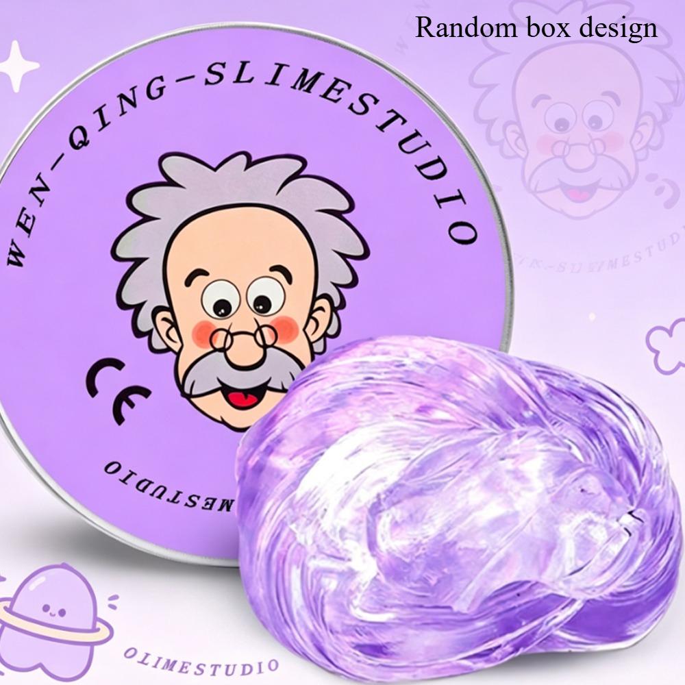 Neue Stressabbau-Spielzeuge Alter Mann Flüssiger Squishy Transparenter Kristall-Schleim Flauschiger Schaum-Knete Kinder Sicher Hüpfender Dehnbarer Farb-Schleim