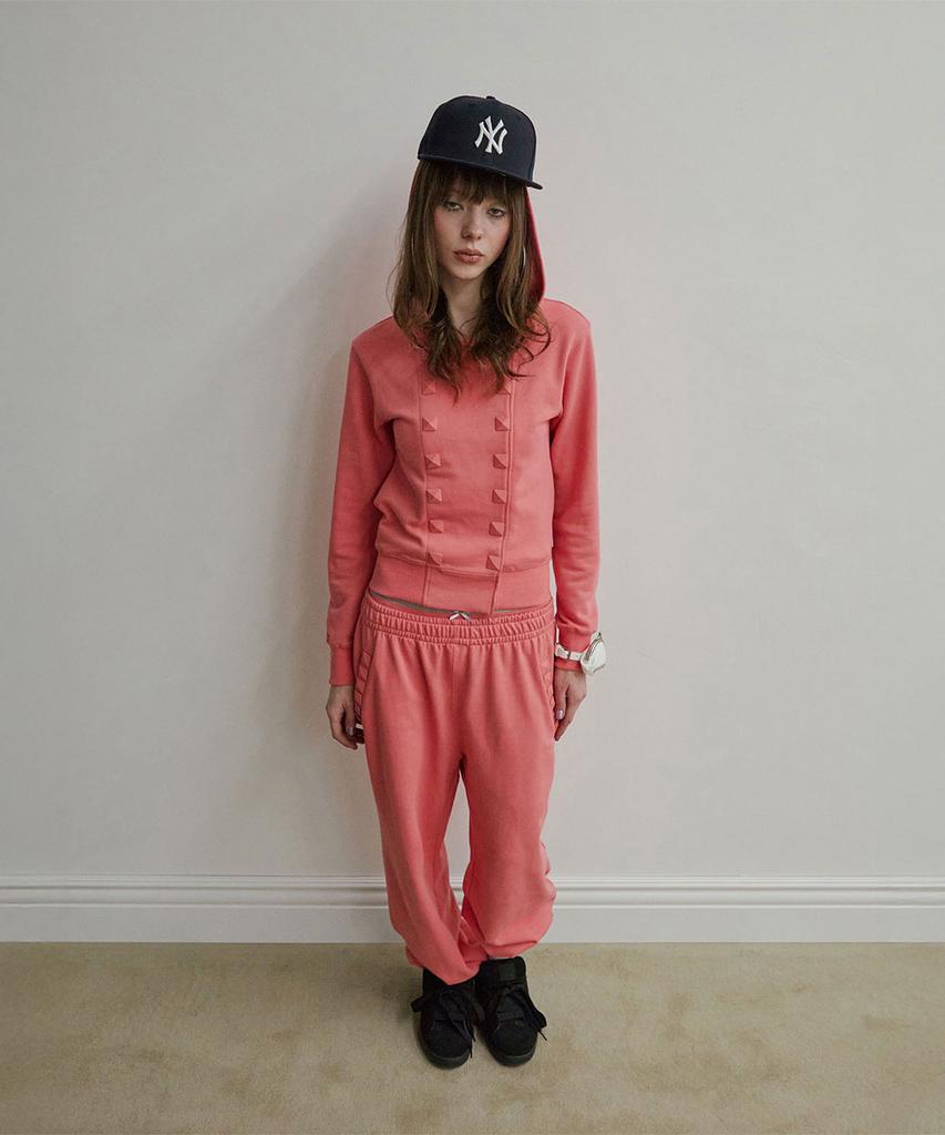 SCULPTOR Napoleon Stud Sweatpants Acid Pink