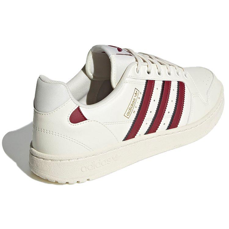 Adidas Originals Ny 90 Fabric Synthetic Leather Breathable Durable Comfortable Low-Top Sneakers Unisex Sneakers Light-Red H04429