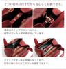 Bag Leather Genuine Leather Cube Bag Mini Bag Day Black [Sankyo Shokai] Women's Mother's Gift