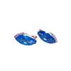 Exquisite Russian 585 Purple Gold Fashion Light Luxury Horse Eye Pointed Earrings Fashion Rose Gold Plated Blue Stone Earrings