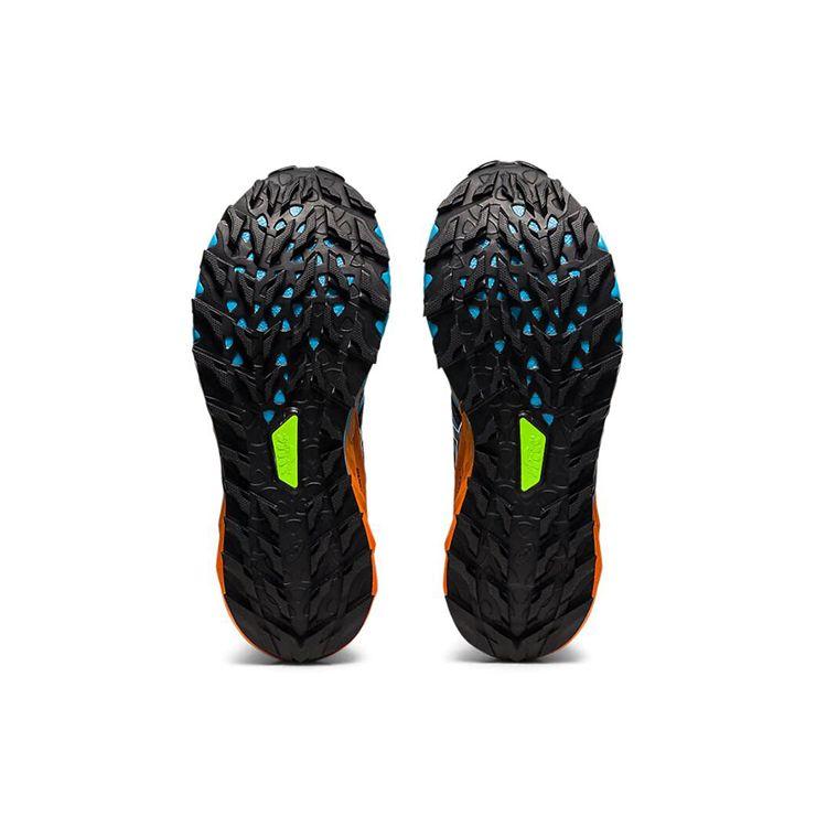 Asics Scarpe da Ginnastica da Uomo Gel Trabuco 9 Nero Blu Arancio Bianco 1011B030-002