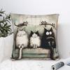 Christmas Kittens (1) Pillow Case  Design Pillow Cover Fashion Pillowcases For Living Room Bed Chair