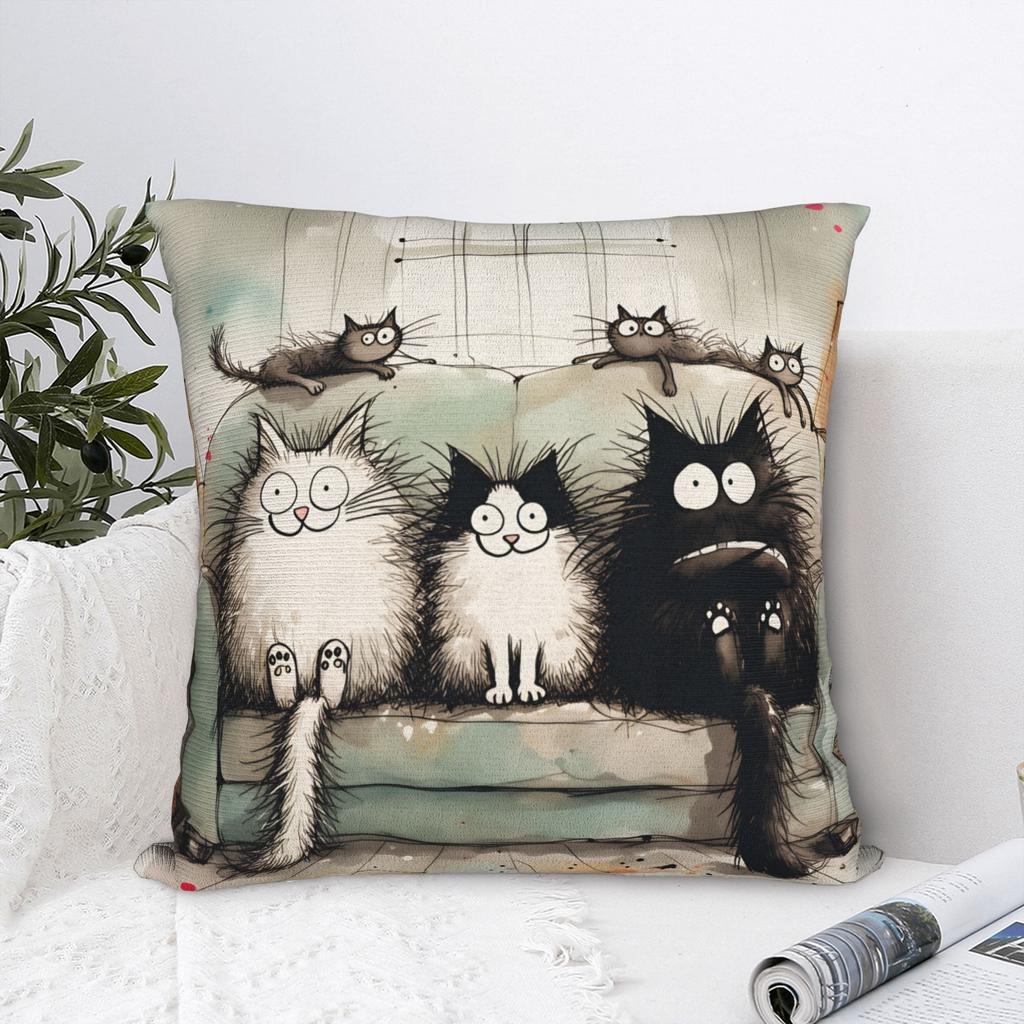 Christmas Kittens (1) Pillow Case  Design Pillow Cover Fashion Pillowcases For Living Room Bed Chair
