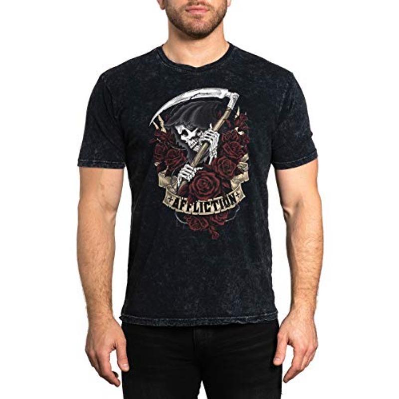 Affliction 3D T Shirts Men Affliction Clothing Core Classic Mens T-Shirts Casual ONeck Pullover Outdoor Tops Sportshirt Clothing
