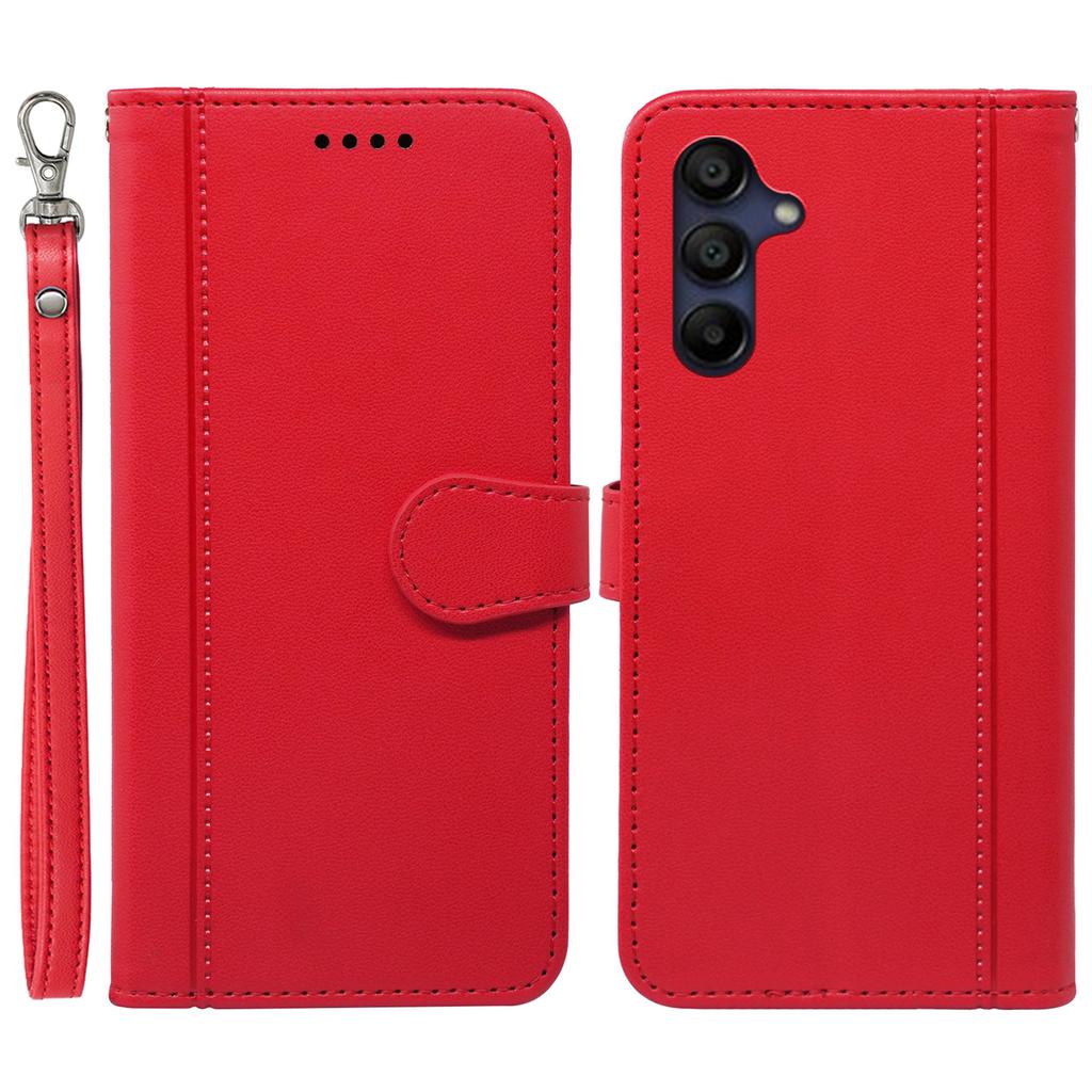 For Samsung Galaxy A36 5G/A56 5G Wallet Case Magnetic Snap Leather Phone Cover with Strap