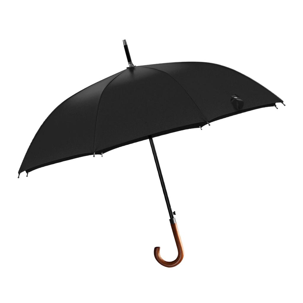 Langer Schirm Langer Holzgriff Winddicht Retro-Stil Wasserabweisend Hohe Dichte Großer Schirm für Regen Sonnig