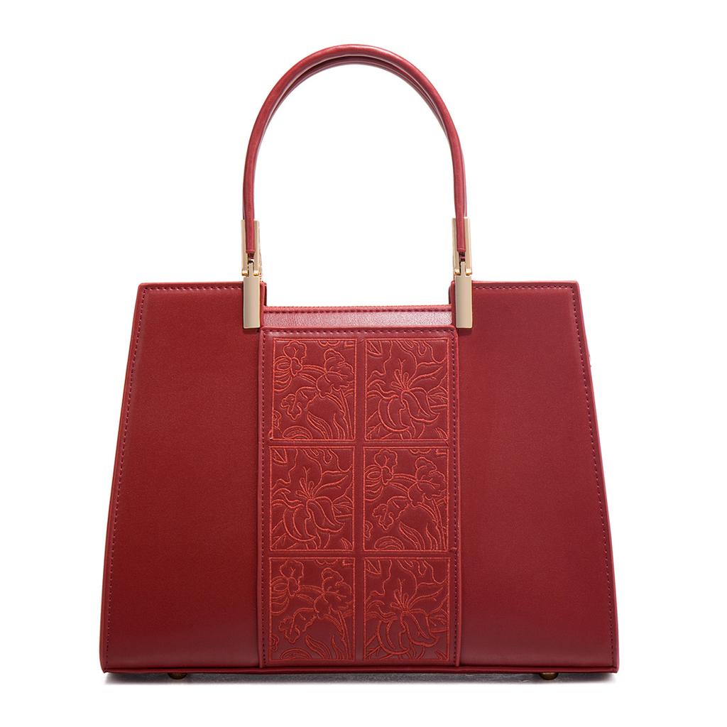 Mother'S Day Gift Embroidered Red Wedding Bag Bridal Bag Women'S Bag Mother Bag Handbag Large Capacity