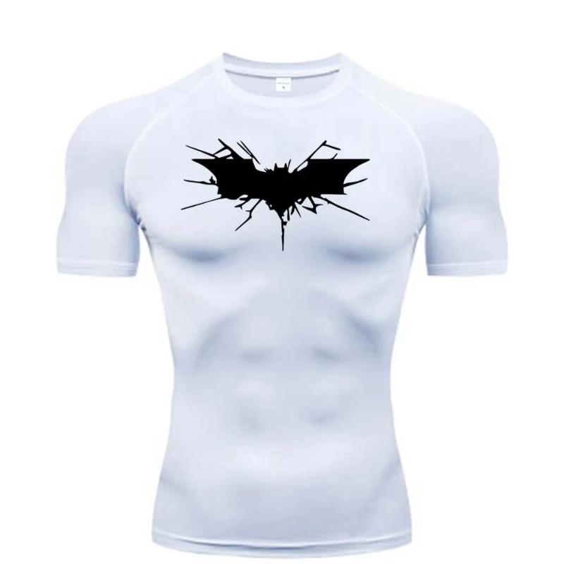 Compression Shirt Men's T-shirt Fitness Breathable Stretchy Moisture-Wicking Sweat Absorbing Tight Fit Sport Top Quick Dry Fitness Sportswear Clothing