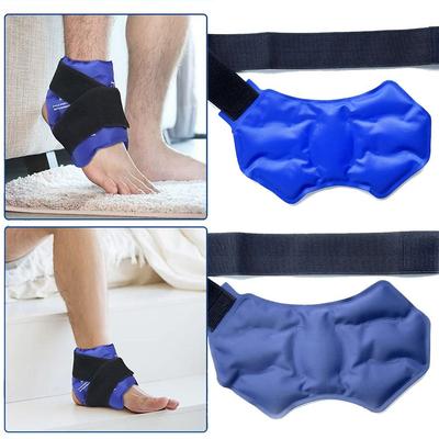 Reusable Gel Ice Pack Hot Cold Therapy Pain Relief Ankle Brace Ice Pack Dual Temperature Flexible Strap Design Nylon Gel Pack