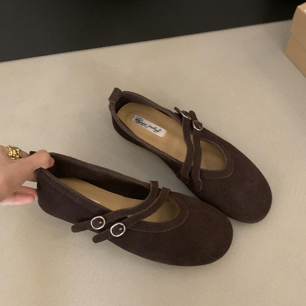 Fashion Bailamos 2025 New Brand Women Flats Soft Leather Eelgant Dress Shoes Round Toe Shallow Slip On Ladies Casual Ballet Shoes