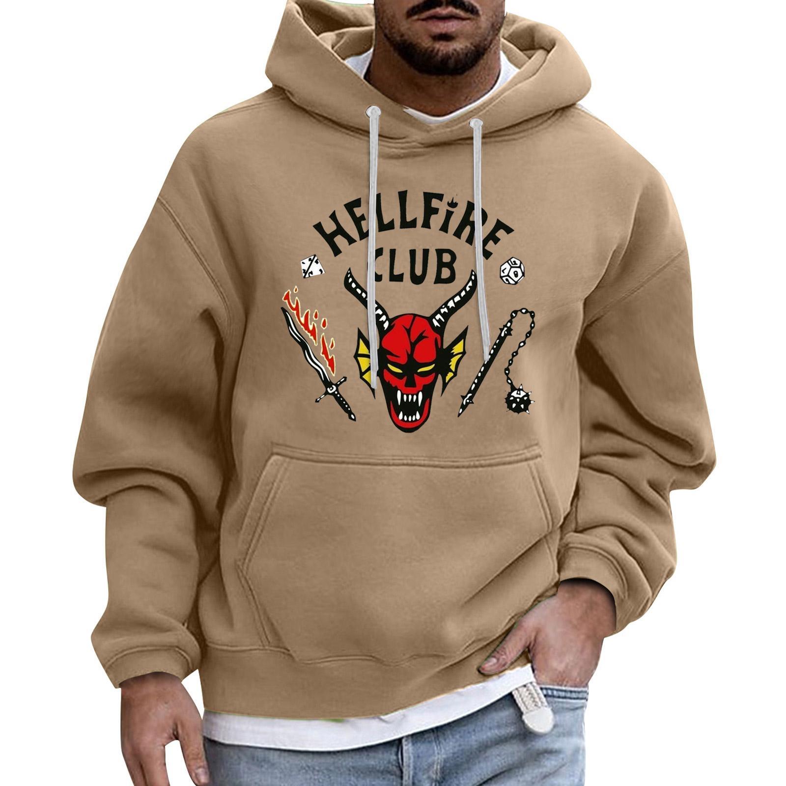 

Чоловічий Спортивний Дозвілля Довгий Рукав З Кишенею Капюшон Худі S верблюд