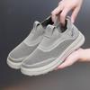 Shoes men's 2025 summer new men's casual versatile round head soft sole wear-resistant breathable net shoes single shoes one pedal