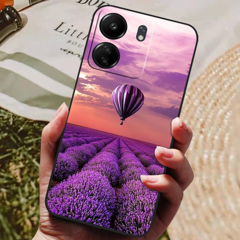 Für Xiaomi Poco C65 Hülle PocoC65 Luxus Bemaltes Telefon Silikon Rückseite Für Xiaomi Poco C65 Hüllen C 65 Schutzhülle Capas
