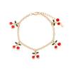 Korean-Style Mori Girl Sweet Cherry Bracelet for Women – Simple INS Design, Niche Style Student Bangle.