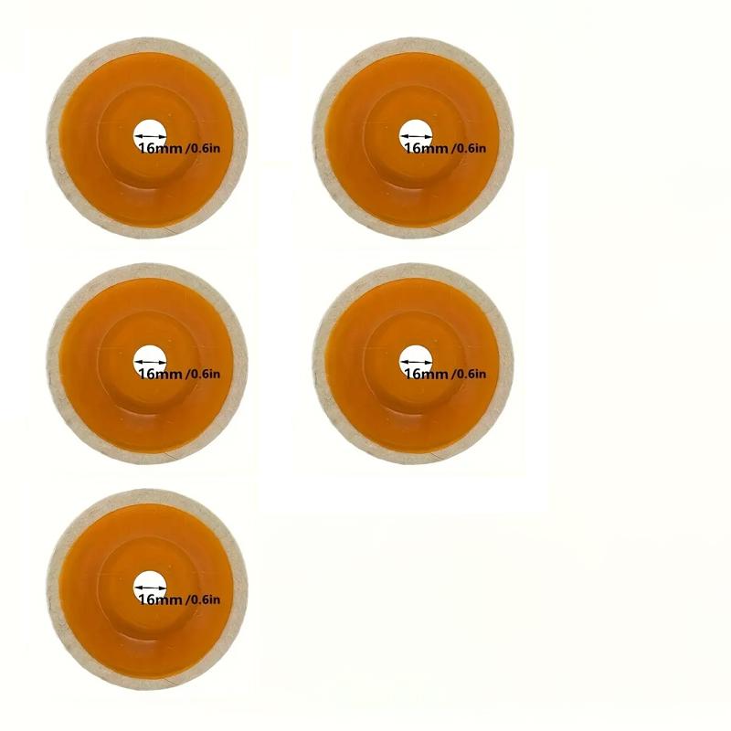 1 Stück/5/10 Stück 4 Zoll Filz-Polierscheibe, Polierscheibe, Metall Aluminium, Edelstahl, Schmuck, Holz, Glas Polierscheibe