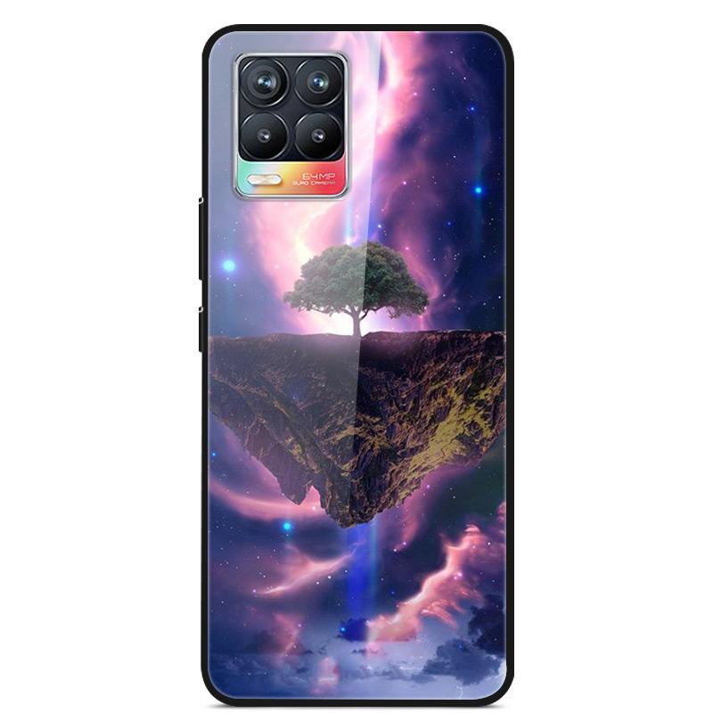 Glass Back Cover For Realme 8 Pro Case Tempered Glass Case For Realme 8 Pro 8i Realme 8 5G Phone Case Cover Realme8 5G Pro Funda